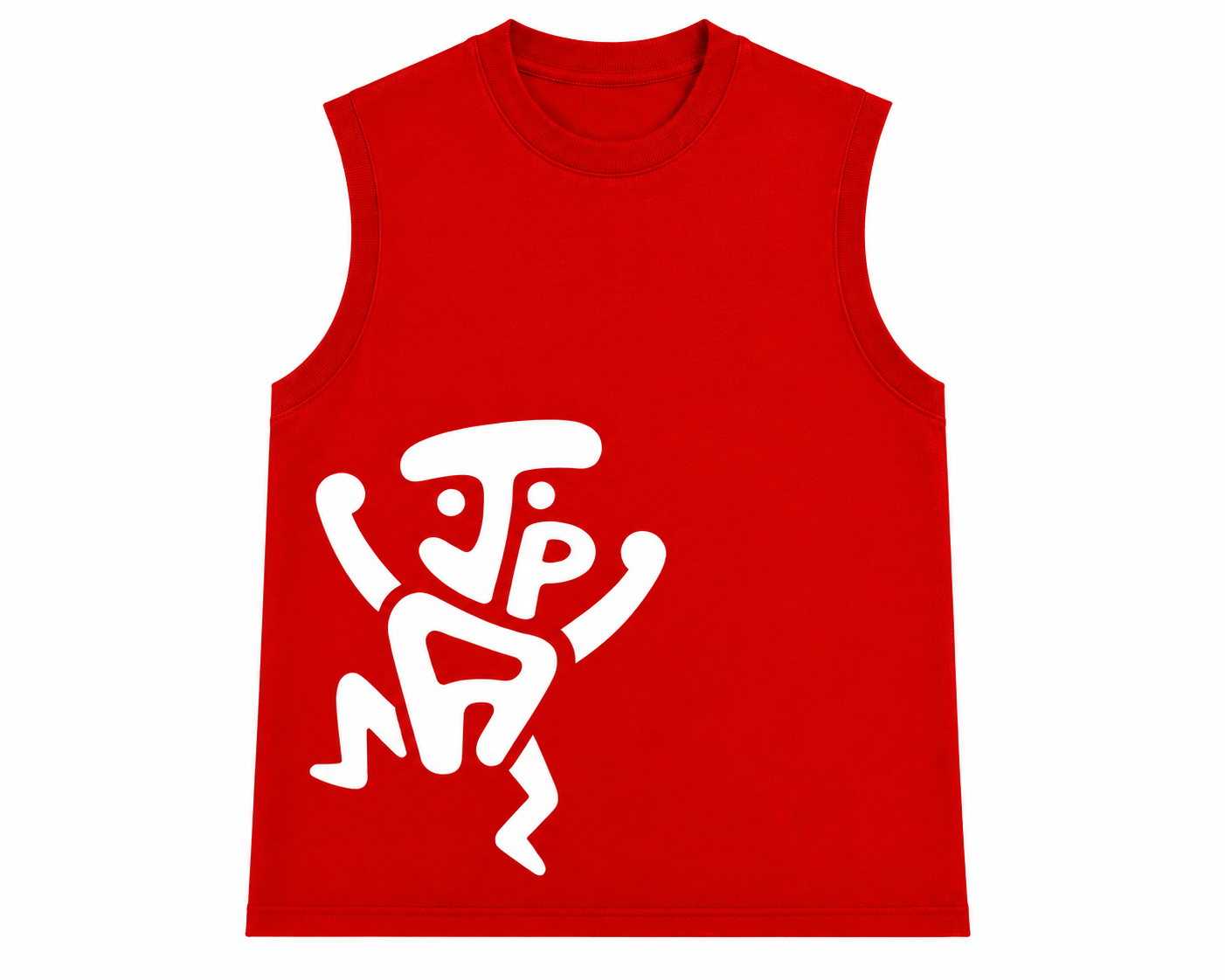Abstract Tank – Red Jistis Pou Adam