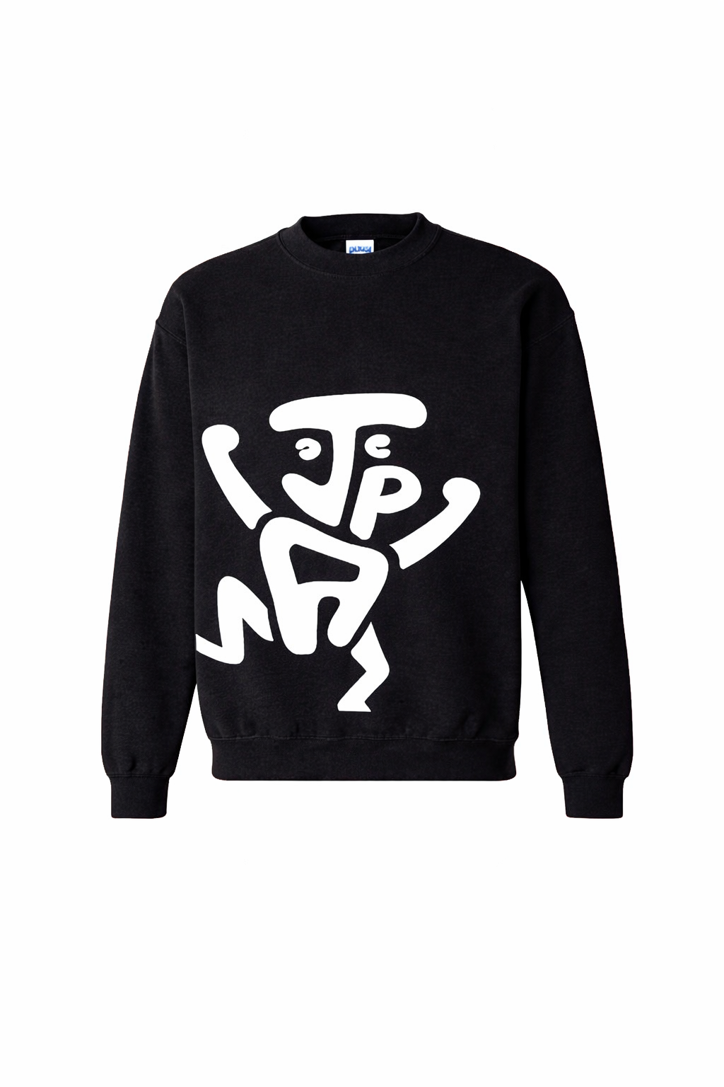 JPA Couture Signature Graphic Crewneck Sweatshirt – Black