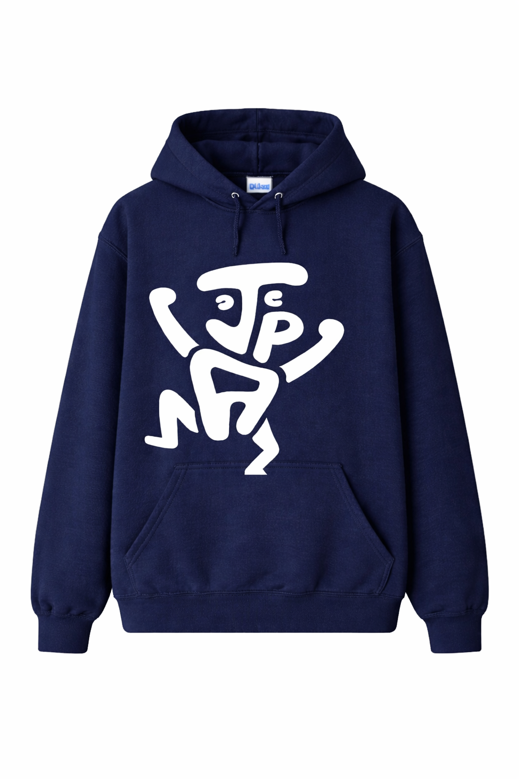JPA Couture Signature Graphic Hoodie – Navy Blue
