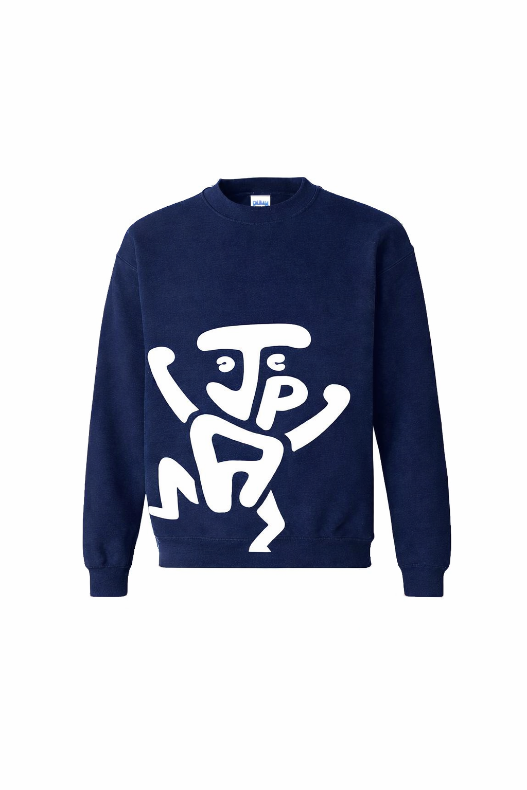 JPA Couture Signature Graphic Crewneck Sweatshirt – Navy Blue
