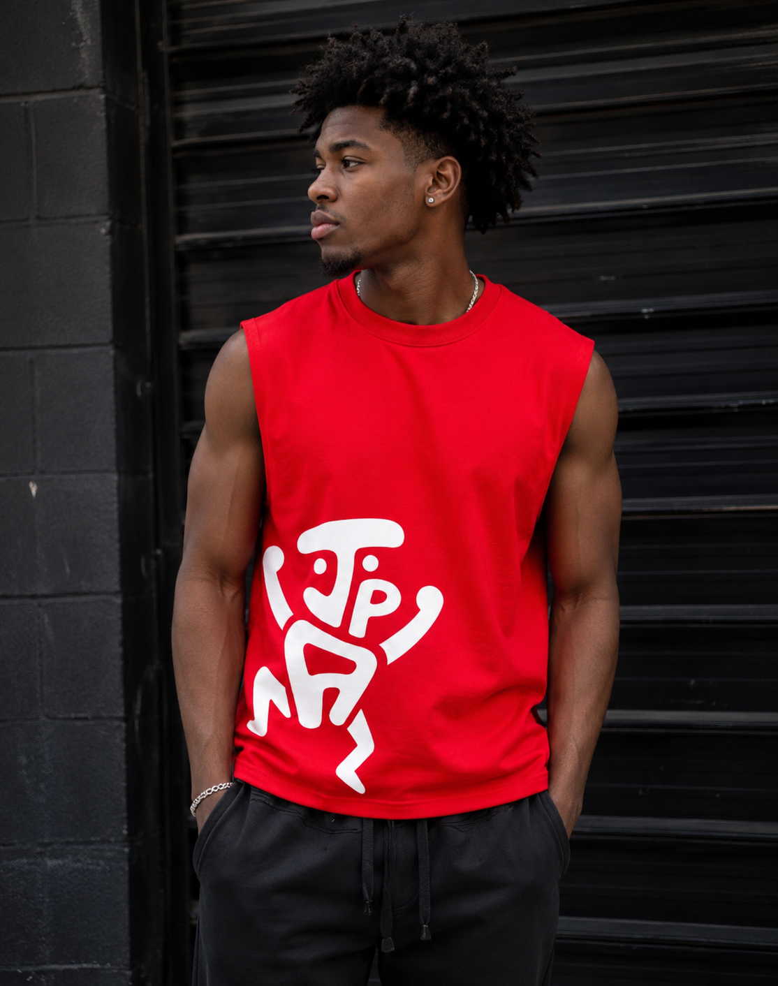 Abstract Tank – Red Jistis Pou Adam